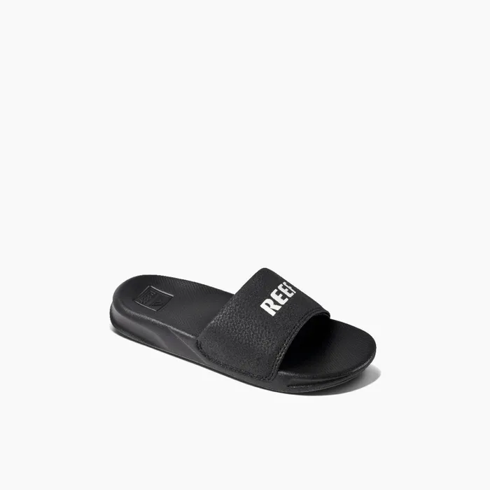 Reef Kids 58 Years One Slide Reef Blackwhite Reef Kids 58 Years One Slide Reef Blackwhite