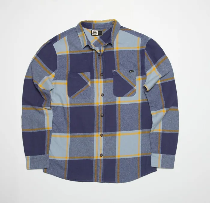 Reef Outerwear Morris Long Sleeve Woven Shirt Blue Fog 8211 Men Reef Outerwear Morris Long Sleeve Woven Shirt Blue Fog 8211 Men