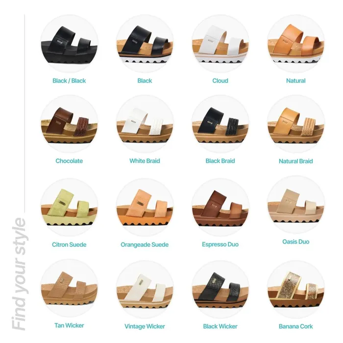 Reef Sandals Cushion Vista Hi Black 8211 Women