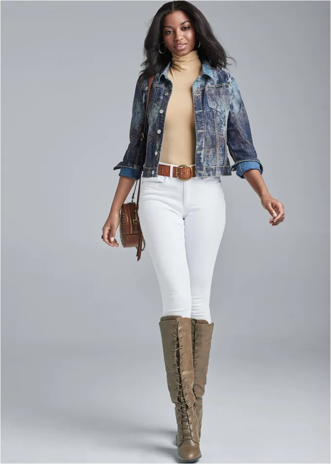 REVERSIBLE DENIM JACKET Blue Multi Women VENUS Denim
