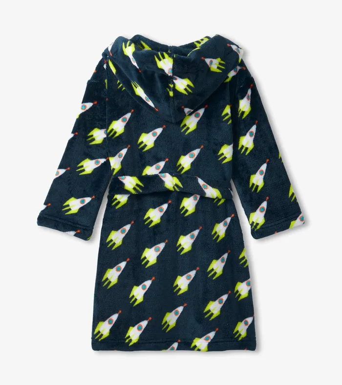 Rocket Man Kids Fleece Robe Hatley