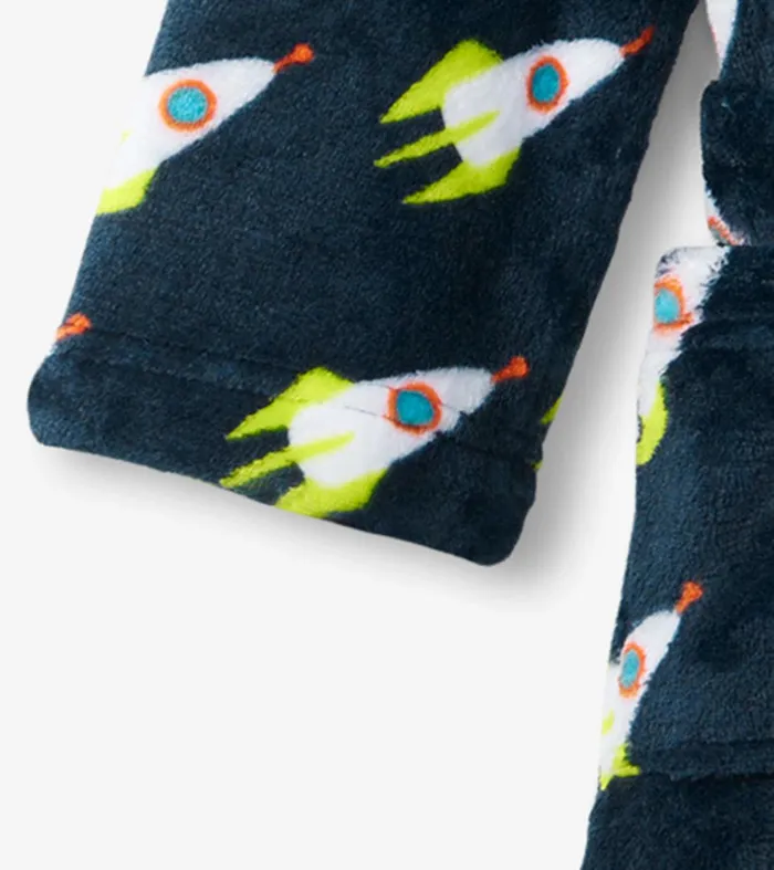 Rocket Man Kids Fleece Robe Hatley