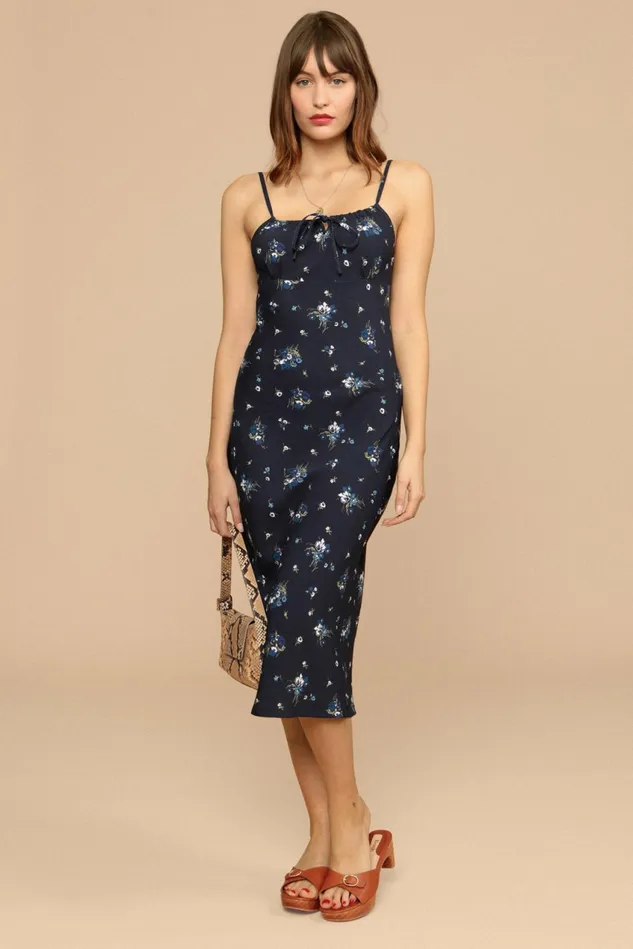 Rouje DARIA Dress Marine Bouquet Du Sud Women Dresses
