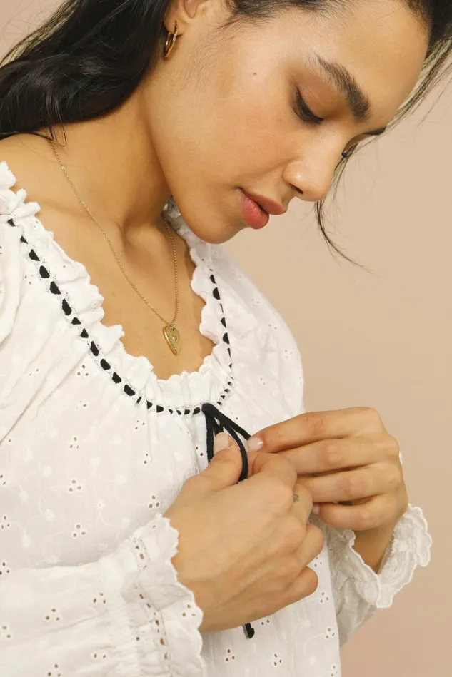 Rouje DAVIA Top White Women Blouses and Tops
