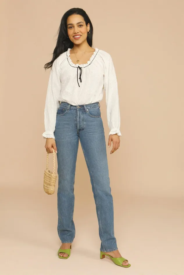 Rouje DAVIA Top White Women Blouses and Tops