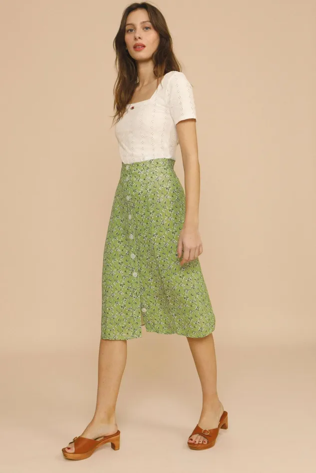Rouje ELIOT Skirt Rosita Vert Women Skirts