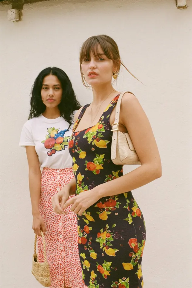 Rouje ERNEST Tshirt Blanc Fruit Women Tshirts and Tank Tops