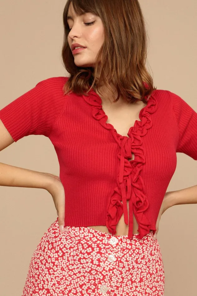 Rouje EUGENIA Cardigan Rouge Uni Women Knits
