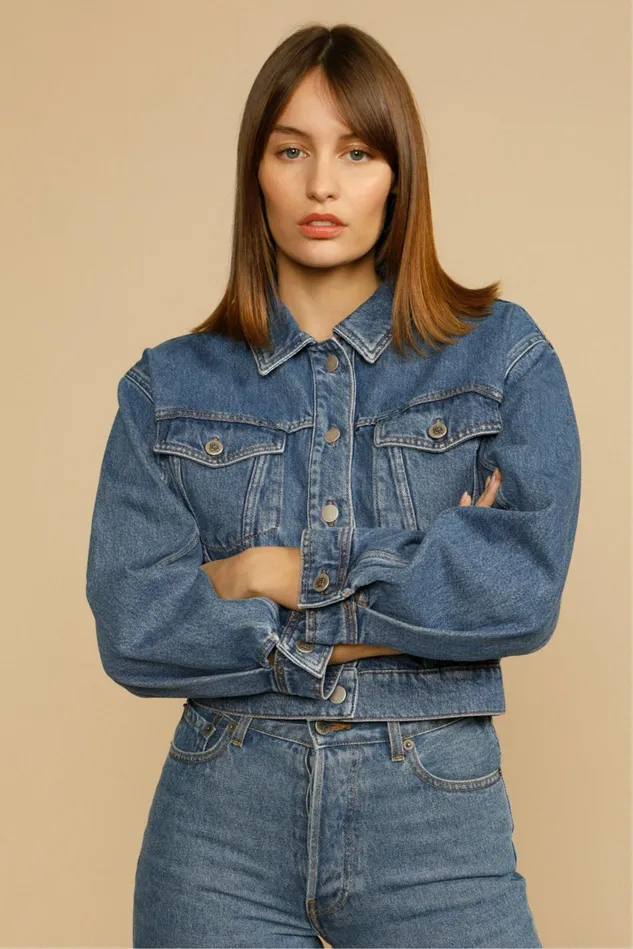 Rouje JOE Jacket Indigo Double Stone Women Coats and Jackets