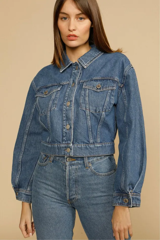 Rouje JOE Jacket Indigo Double Stone Women Coats and Jackets
