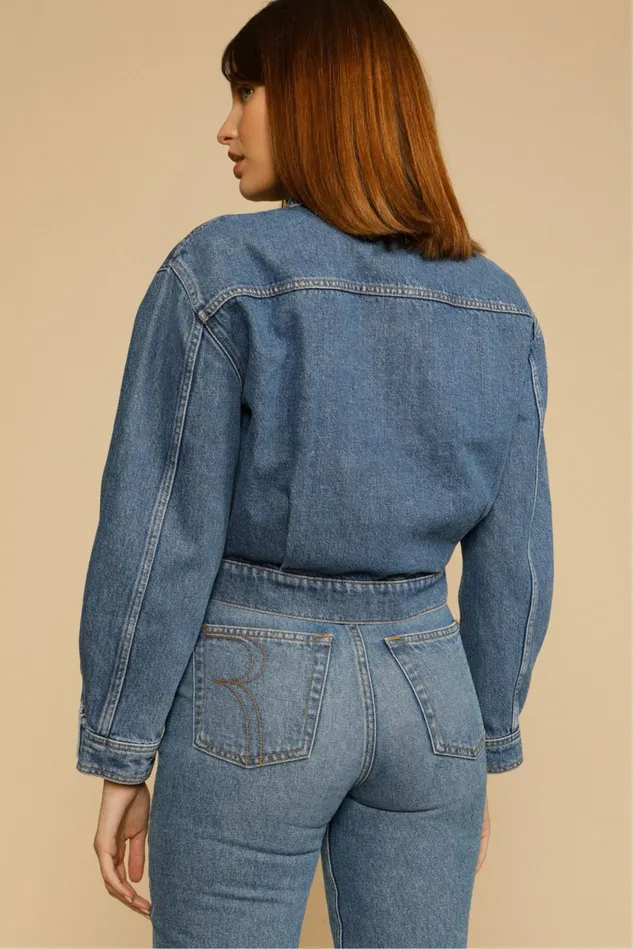 Rouje JOE Jacket Indigo Double Stone Women Coats and Jackets