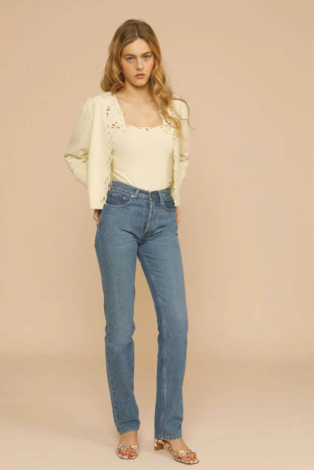 Rouje MATEO Cardigan Ecru Women Knits