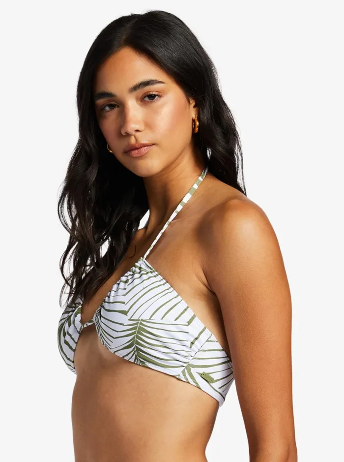 Roxy Bikinis Beach Classics Fashion Triangle Bikini Top Palm Tree Dreams 8211 Women