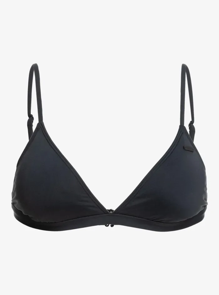Roxy Bikinis Beach Classics Triangle Bikini Top Anthracite 8211 Women