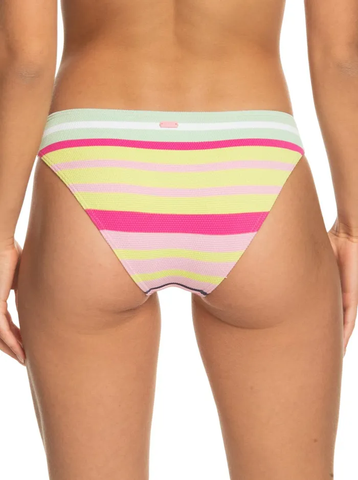 Roxy Bikinis Stripe Soul Mid Waist Bikini Bottoms Seacrest Stripe Soul 8211 Women