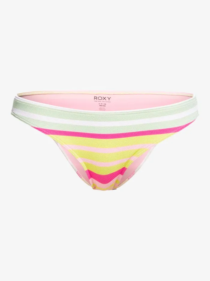 Roxy Bikinis Stripe Soul Mid Waist Bikini Bottoms Seacrest Stripe Soul 8211 Women