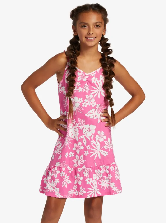 Roxy Dresses and Rompers Girl039s 416 The Good Direction Strappy Dress For Girls Shocking Pink Hello Aloha 8211 Women Roxy Dresses and Rompers Girl039s 416 The Good Direction Strappy Dress For Girls Shocking Pink Hello Aloha 8211 Women