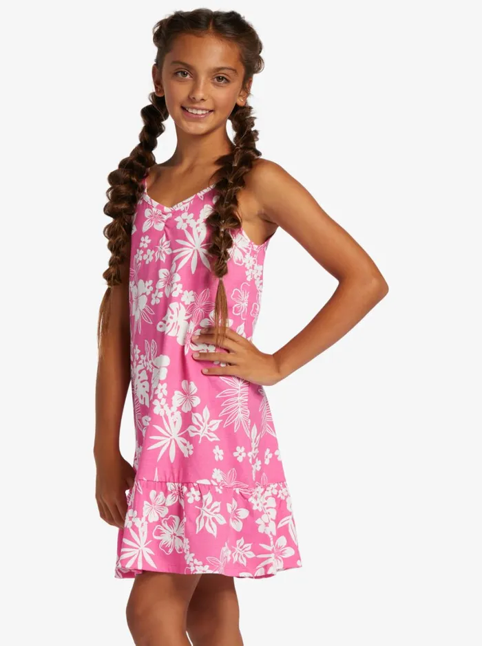 Roxy Dresses and Rompers Girl039s 416 The Good Direction Strappy Dress For Girls Shocking Pink Hello Aloha 8211 Women