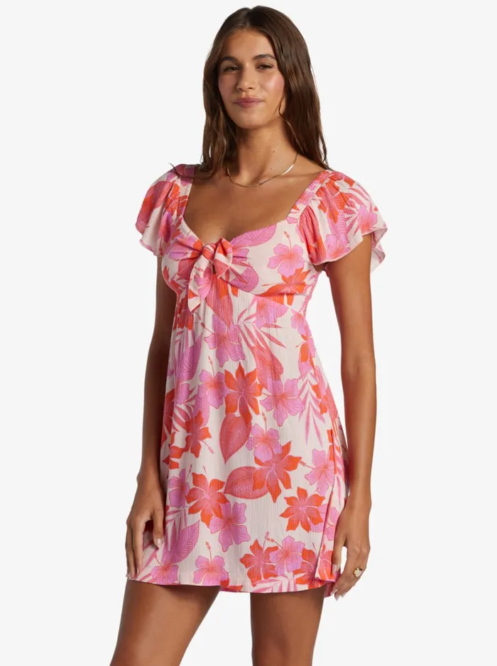 Roxy Dresses Oceanview Mini Dress Pale Dogwood Lhibiscus 8211 Women