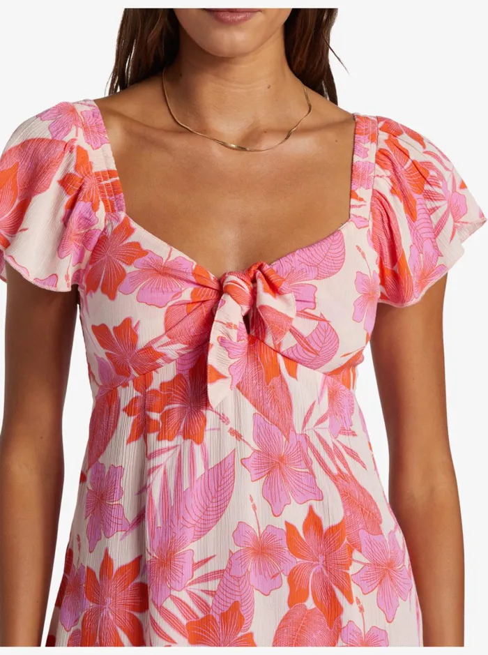 Roxy Dresses Oceanview Mini Dress Pale Dogwood Lhibiscus 8211 Women