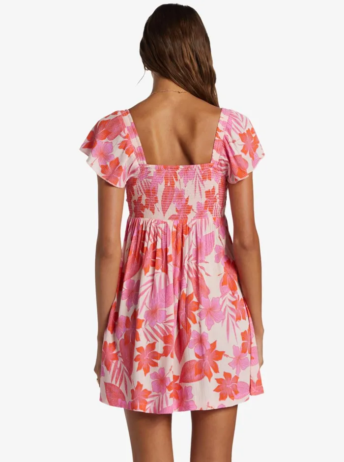 Roxy Dresses Oceanview Mini Dress Pale Dogwood Lhibiscus 8211 Women