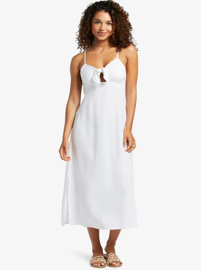 Roxy Dresses Sweetest Step Midi Dress Snow White 8211 Women