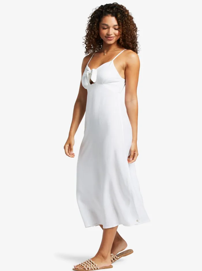 Roxy Dresses Sweetest Step Midi Dress Snow White 8211 Women