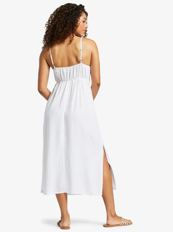Roxy Dresses Sweetest Step Midi Dress Snow White 8211 Women