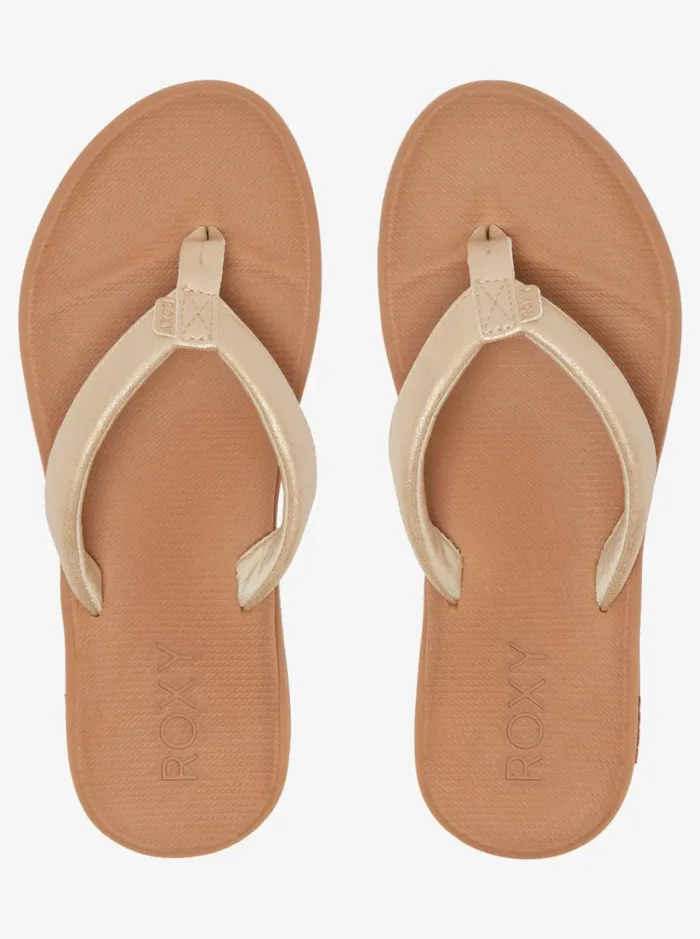 Roxy Flip Flops Solana Sandals Gold 8211 Women