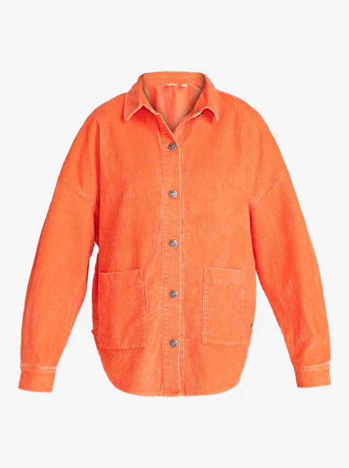 Roxy Jackets Kick Back Washed Corduroy Long Sleeve Shirt Tigerlily 8211 Women