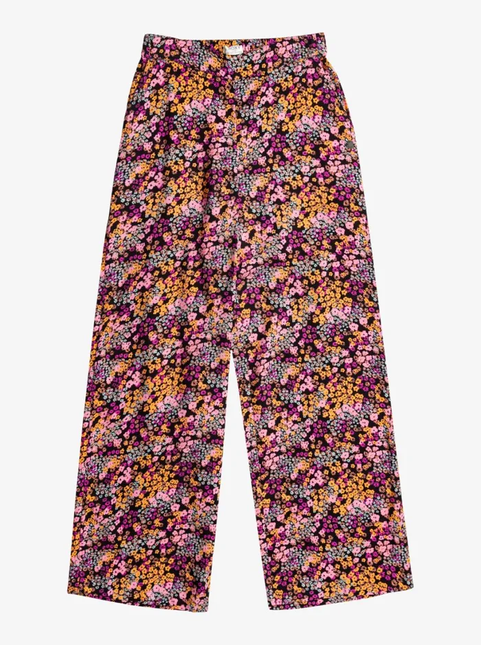 Roxy Jeans and Pants Girl039s 416 You Found Me Palazzo Pants Anthracite Floral Daze 8211 Women