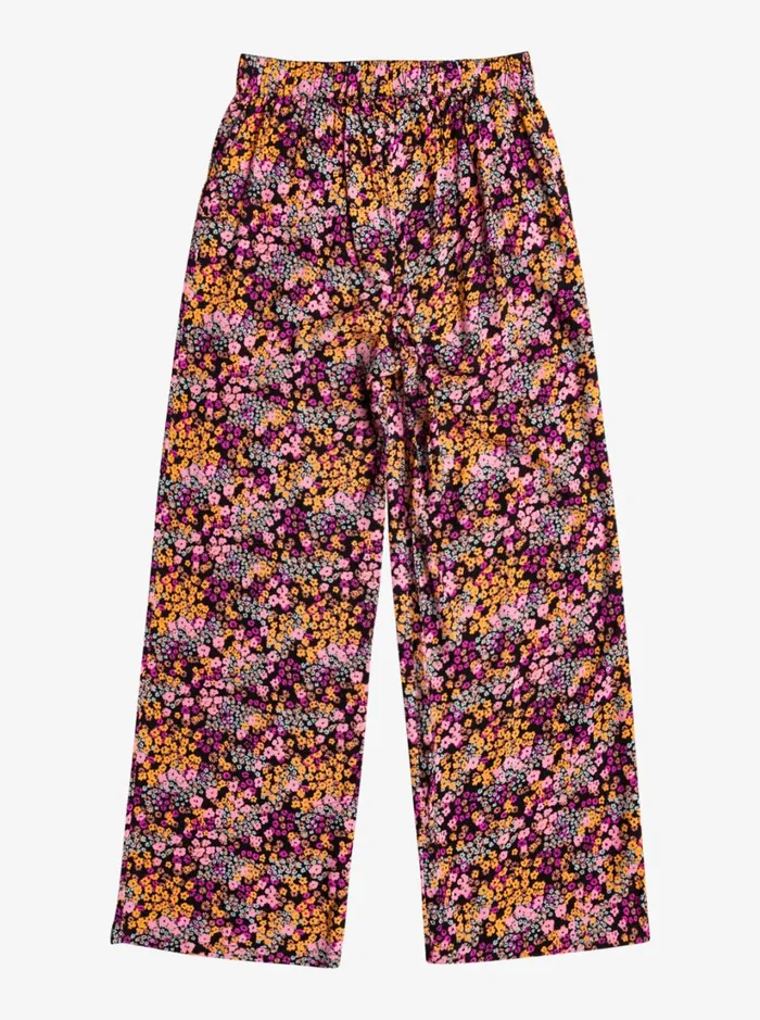 Roxy Jeans and Pants Girl039s 416 You Found Me Palazzo Pants Anthracite Floral Daze 8211 Women