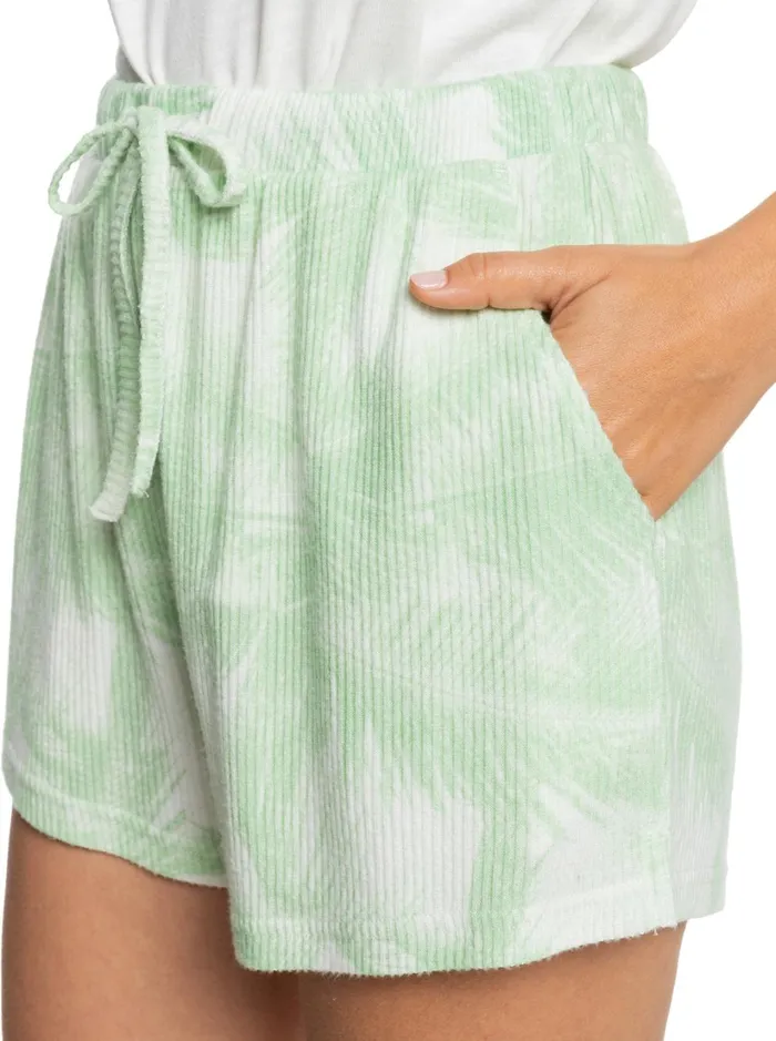 Roxy Loungewear Endless Daze Rib Shorts Sprucetone Off To Paradise 8211 Women