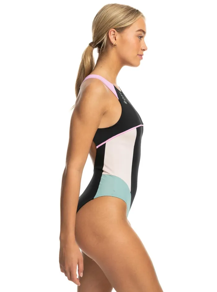 Roxy One Pieces Roxy Active Tech OnePiece Swimsuit Anthracite 8211 Women