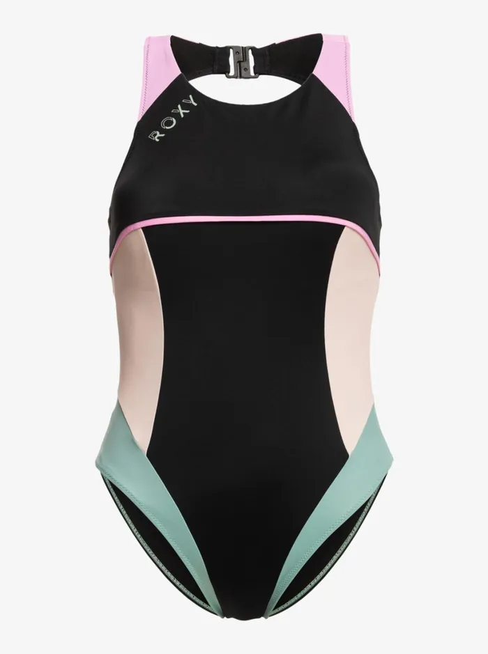 Roxy One Pieces Roxy Active Tech OnePiece Swimsuit Anthracite 8211 Women