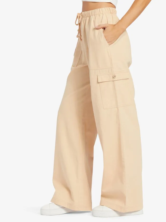 Roxy Pants and Jeans Precious Cargo High Waist Cargo Pants Hazelnut 8211 Women
