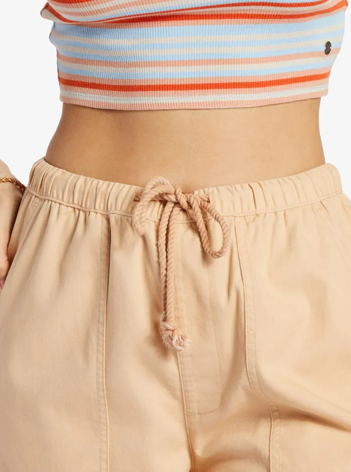 Roxy Pants and Jeans Precious Cargo High Waist Cargo Pants Hazelnut 8211 Women