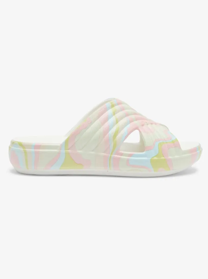 Roxy Sandals Roxy Rivie Print Sandals Crazy Pinksoft Lime 8211 Women