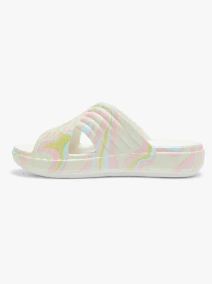 Roxy Sandals Roxy Rivie Print Sandals Crazy Pinksoft Lime 8211 Women