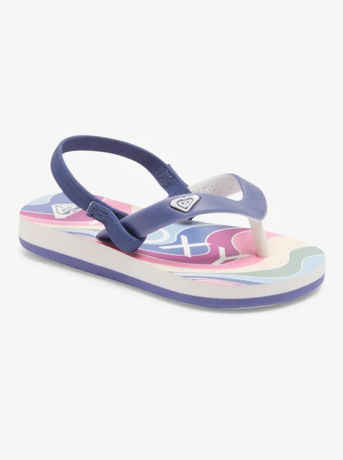 Roxy Shoes and Sandals Toddler039s Tahiti FlipFlops Blue Depths 8211 Women