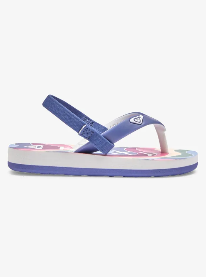 Roxy Shoes and Sandals Toddler039s Tahiti FlipFlops Blue Depths 8211 Women