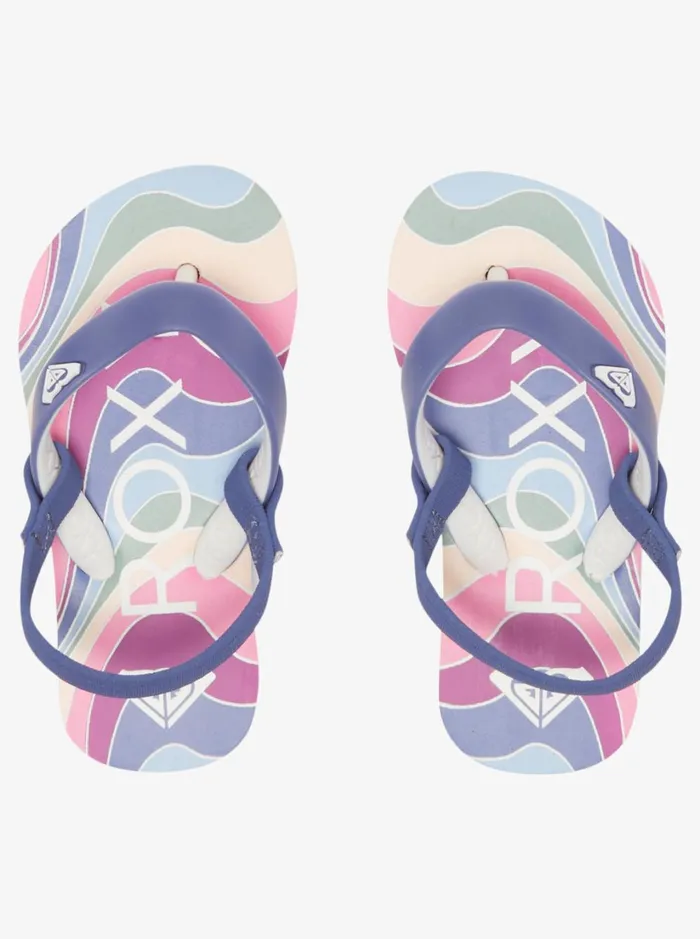 Roxy Shoes and Sandals Toddler039s Tahiti FlipFlops Blue Depths 8211 Women