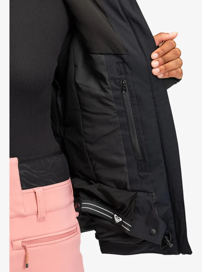 Roxy Snow Jackets Dusk Technical Snow Jacket True Black 8211 Women