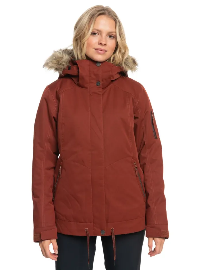 Roxy Snow Jackets Meade Technical Snow Jacket Smoked Paprika 8211 Women