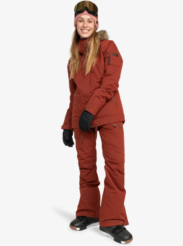 Roxy Snow Jackets Meade Technical Snow Jacket Smoked Paprika 8211 Women