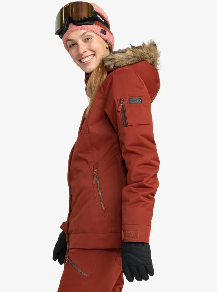 Roxy Snow Jackets Meade Technical Snow Jacket Smoked Paprika 8211 Women