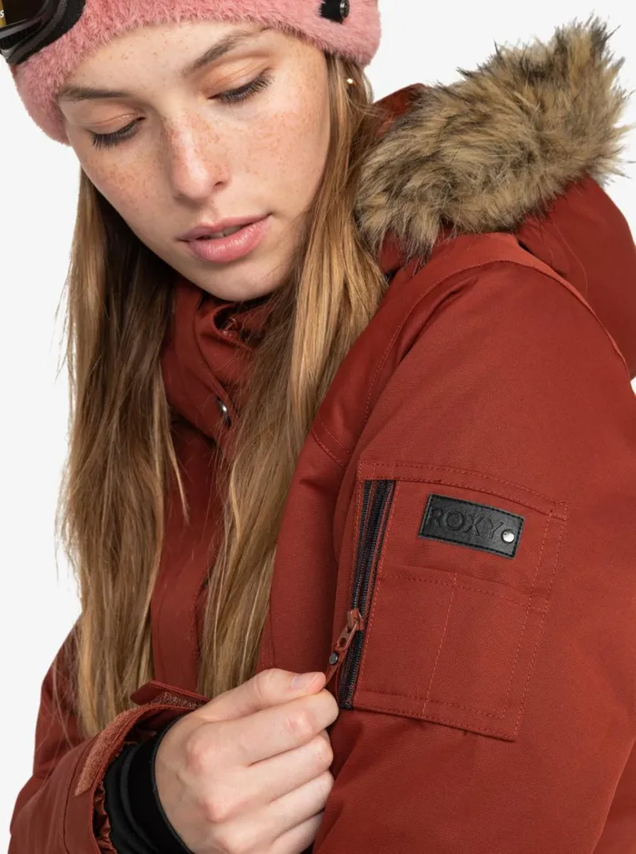 Roxy Snow Jackets Meade Technical Snow Jacket Smoked Paprika 8211 Women