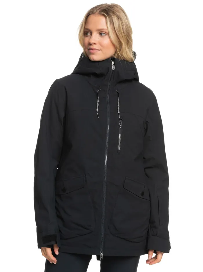 Roxy Snow Jackets Stated Technical Snow Jacket True Black 8211 Women