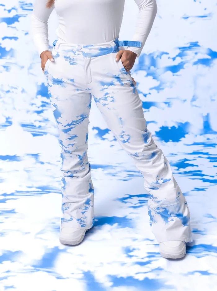 Roxy Snow Pants Chloe Kim Technical Snow Pants Azure Blue Clouds 8211 Women