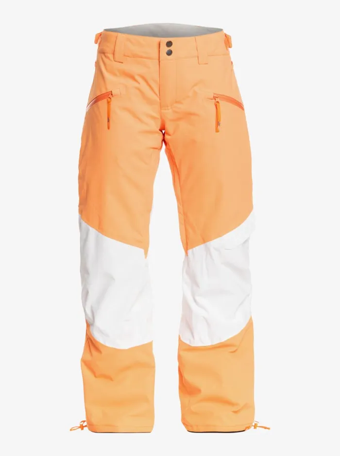 Roxy Snow Pants Chloe Kim Woodrose Technical Snow Pants Mock Orange 8211 Women